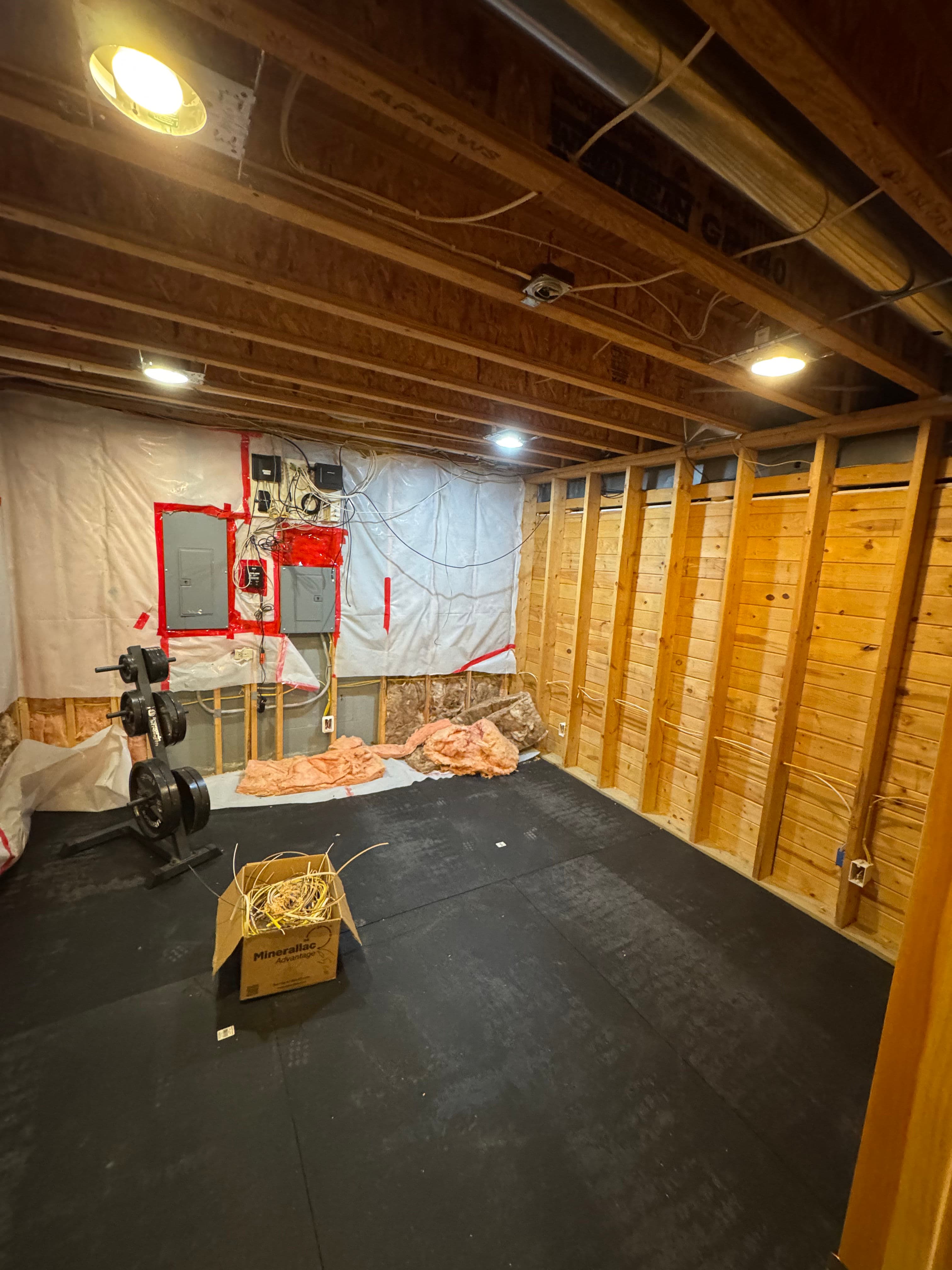 Project Wiring for a Functional Lower Level Exercise Room in New Prague image