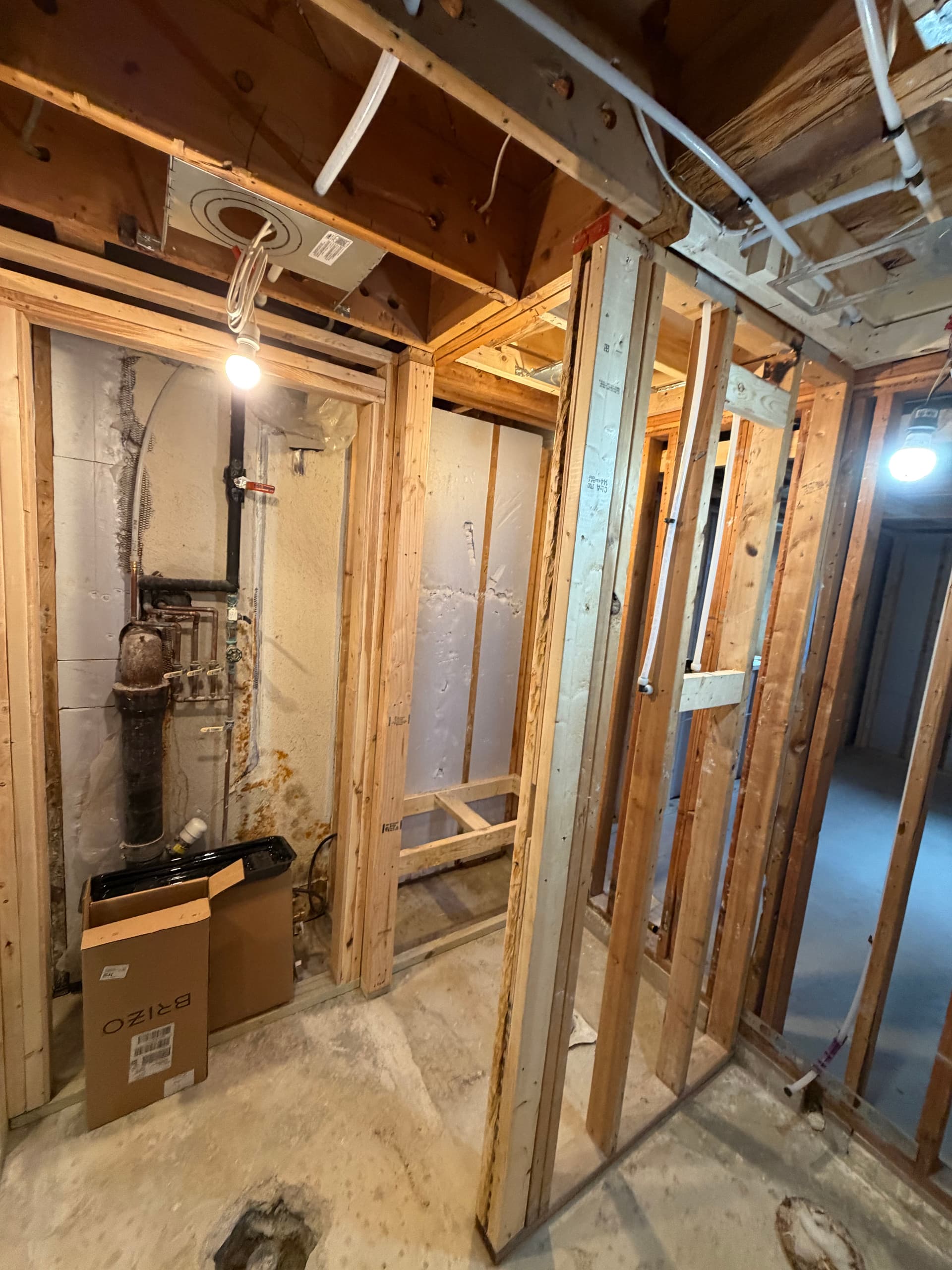 Gallery photos for Inside an Edina Basement Remodel at the Framing Stage: Image #8