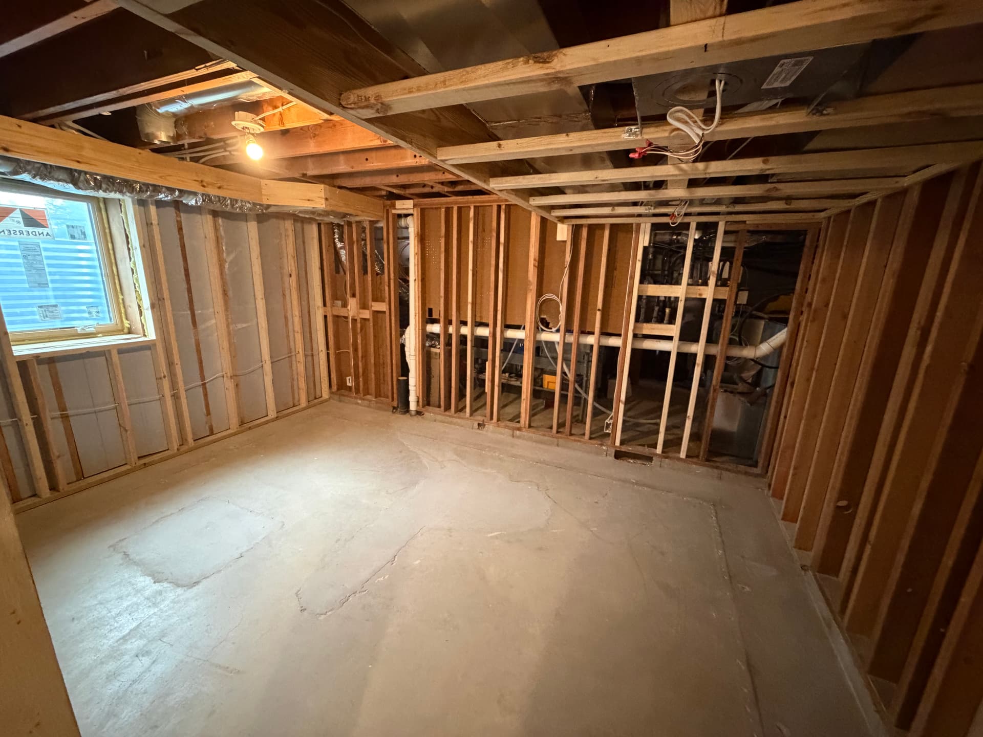 Gallery photos for Inside an Edina Basement Remodel at the Framing Stage: Image #4