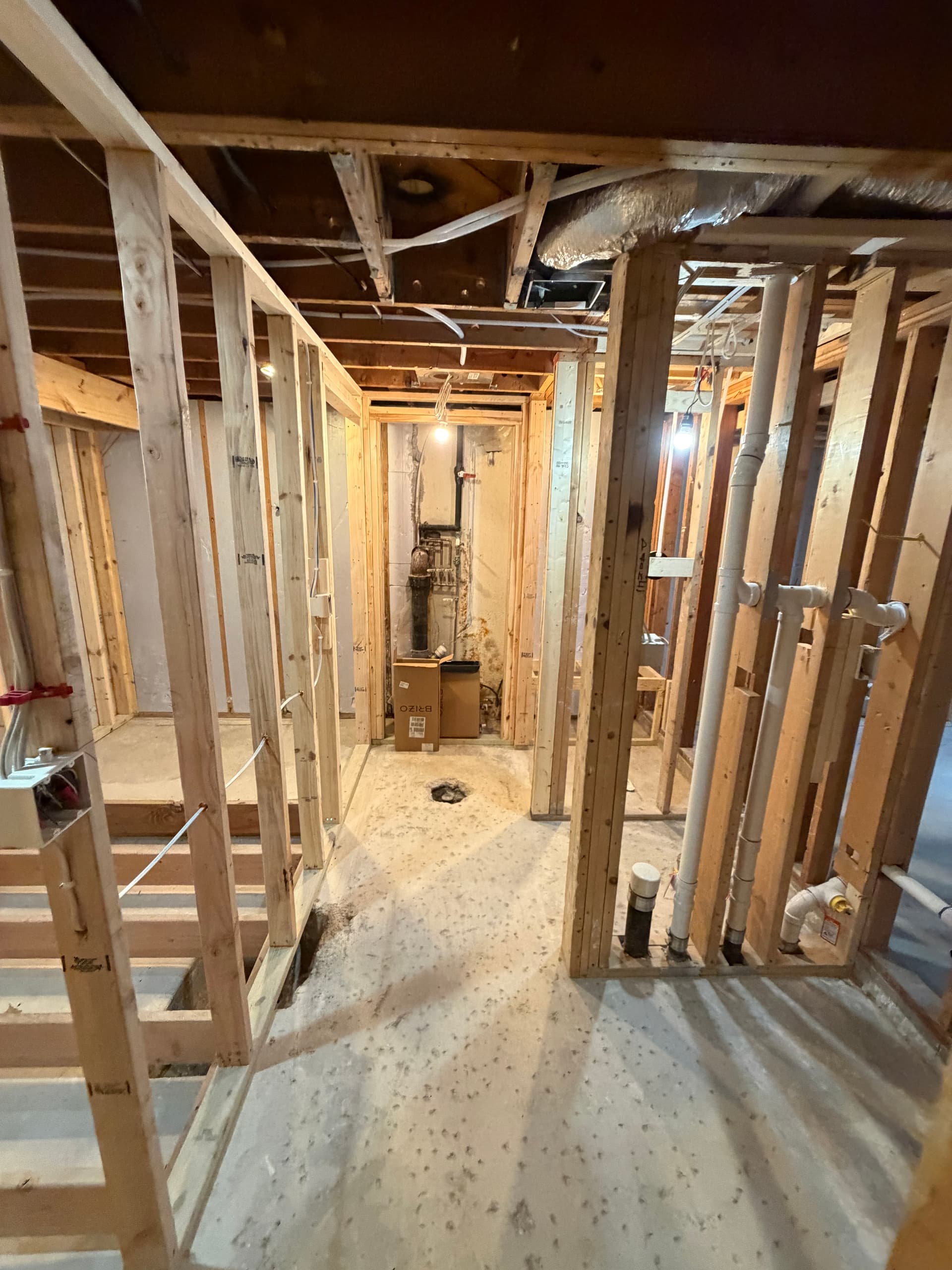Gallery photos for Inside an Edina Basement Remodel at the Framing Stage: Image #6
