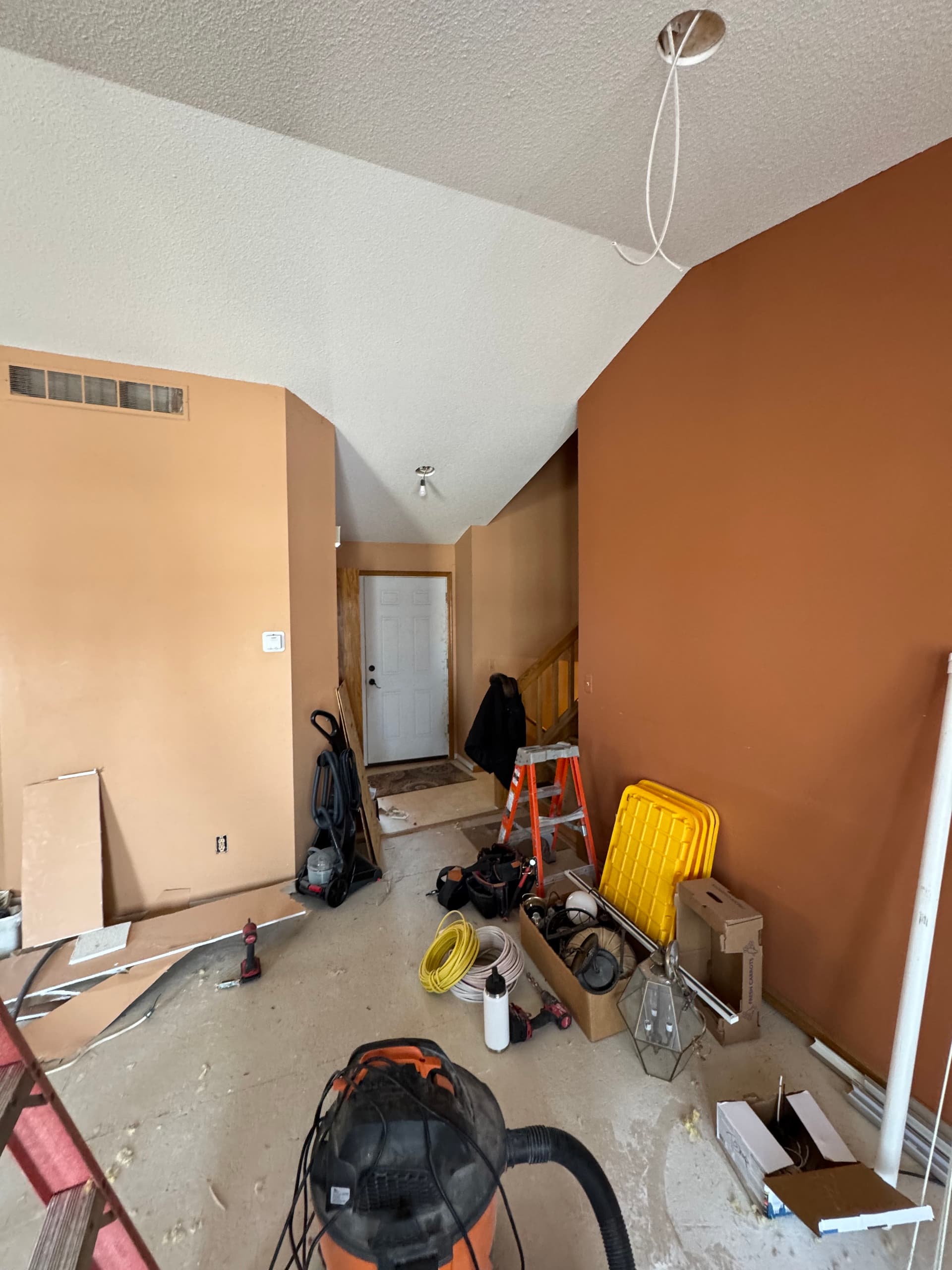 Main Floor Lighting Transformation in Progress