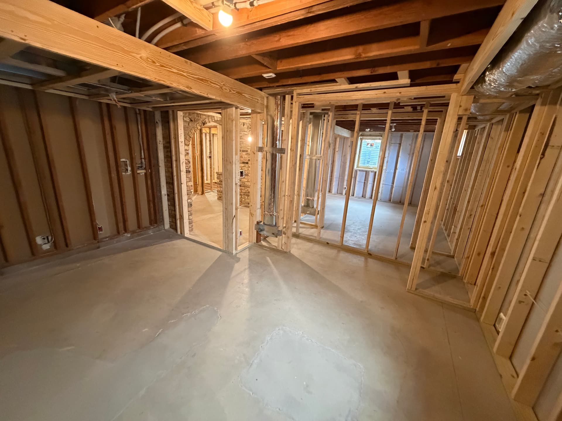 Gallery photos for Inside an Edina Basement Remodel at the Framing Stage: Image #2