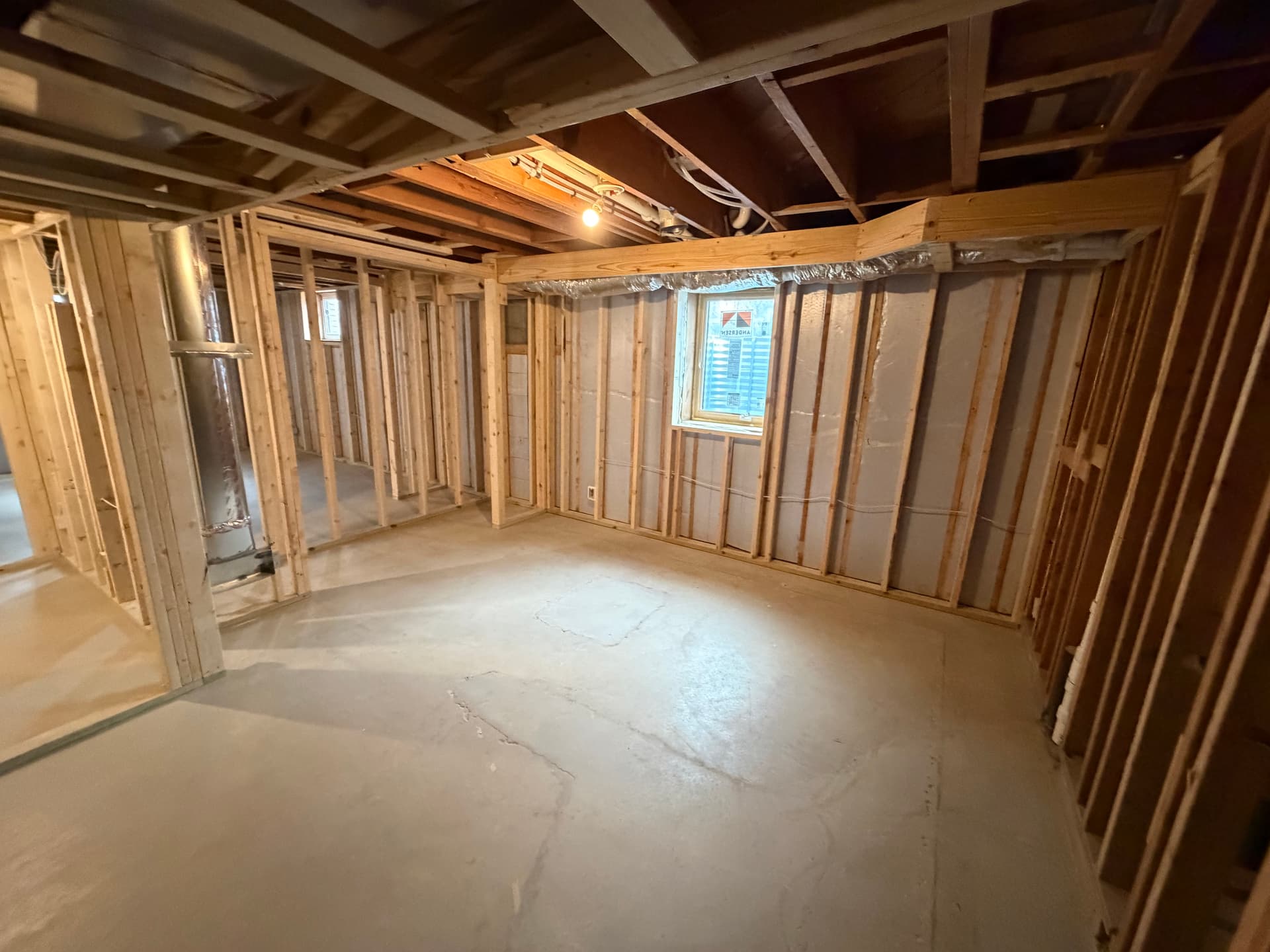 Gallery photos for Inside an Edina Basement Remodel at the Framing Stage: Image #3