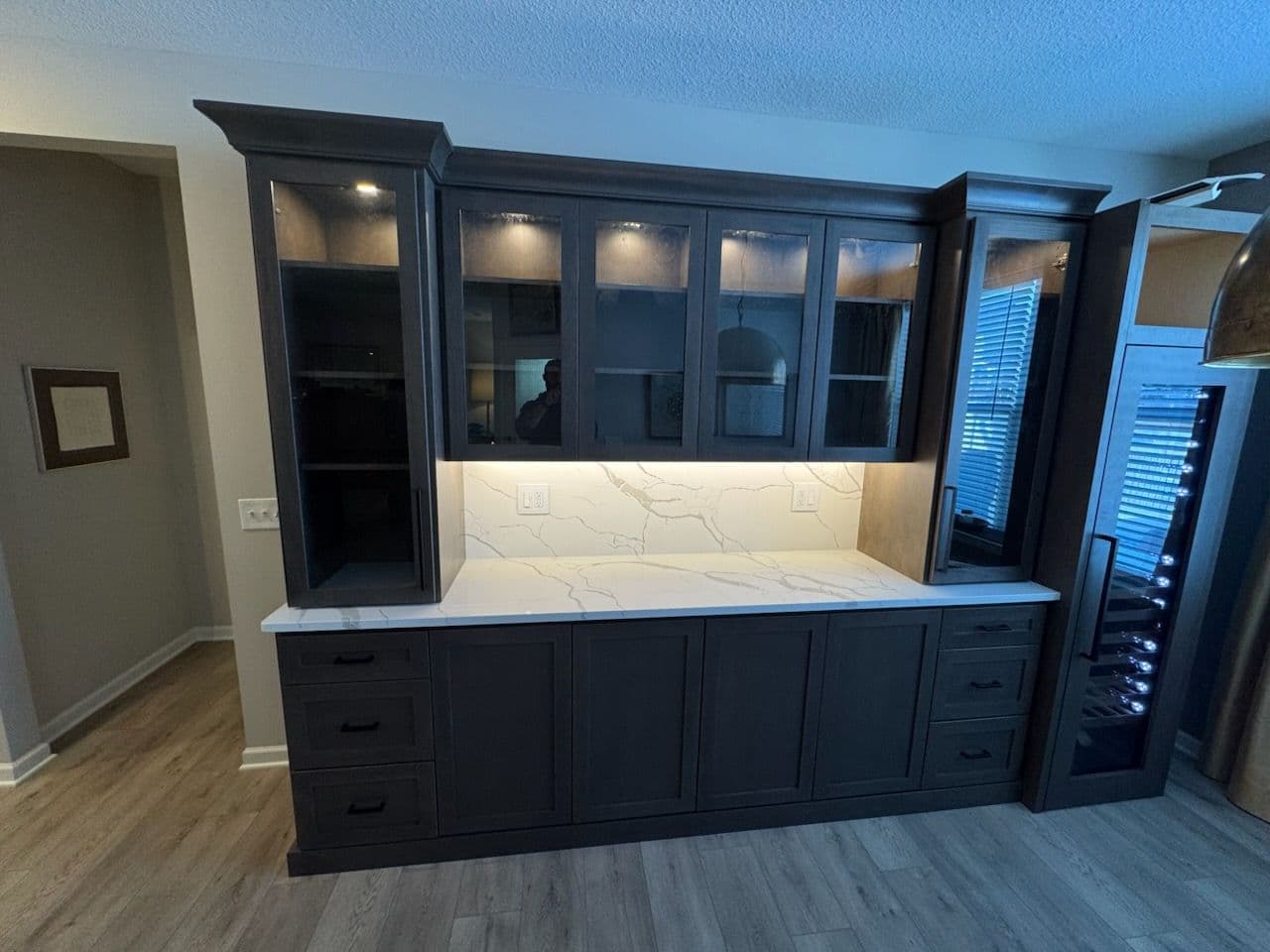 Cabinetry with Built-In Lighting
