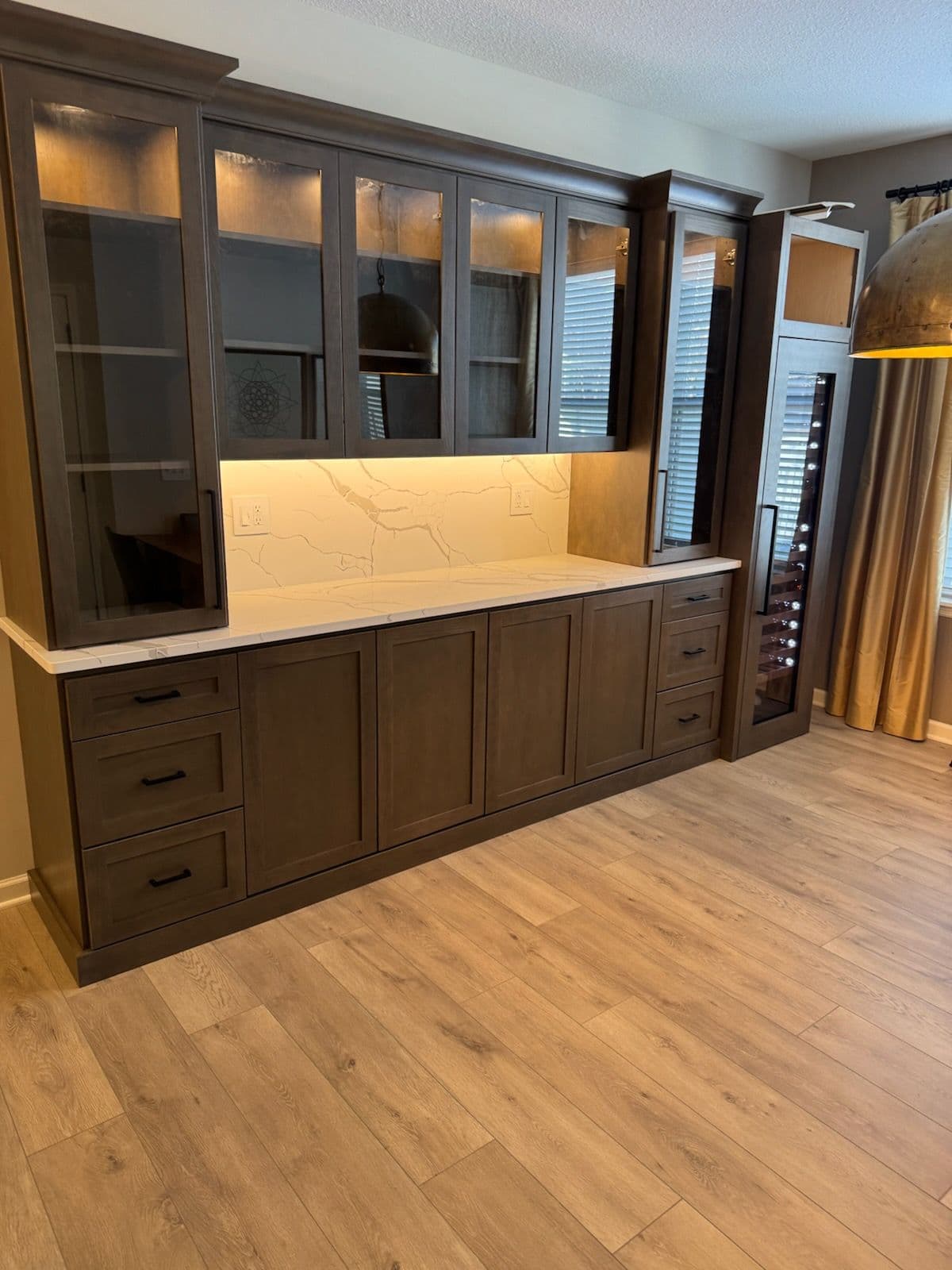 Cabinetry with Built-In Lighting