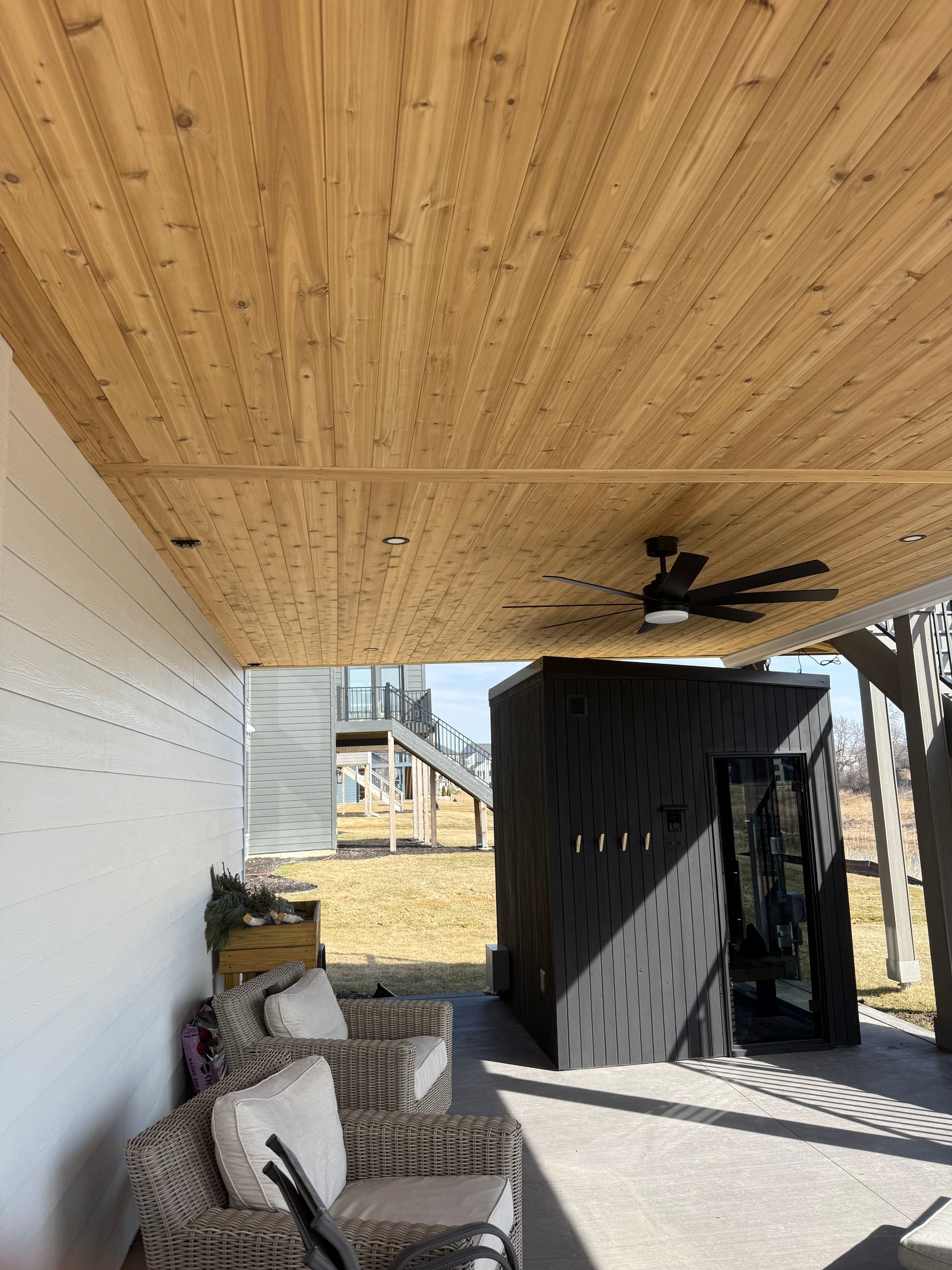 Gallery photos for Under-Deck Outdoor Living Space with Sauna and Lighting: Image #3