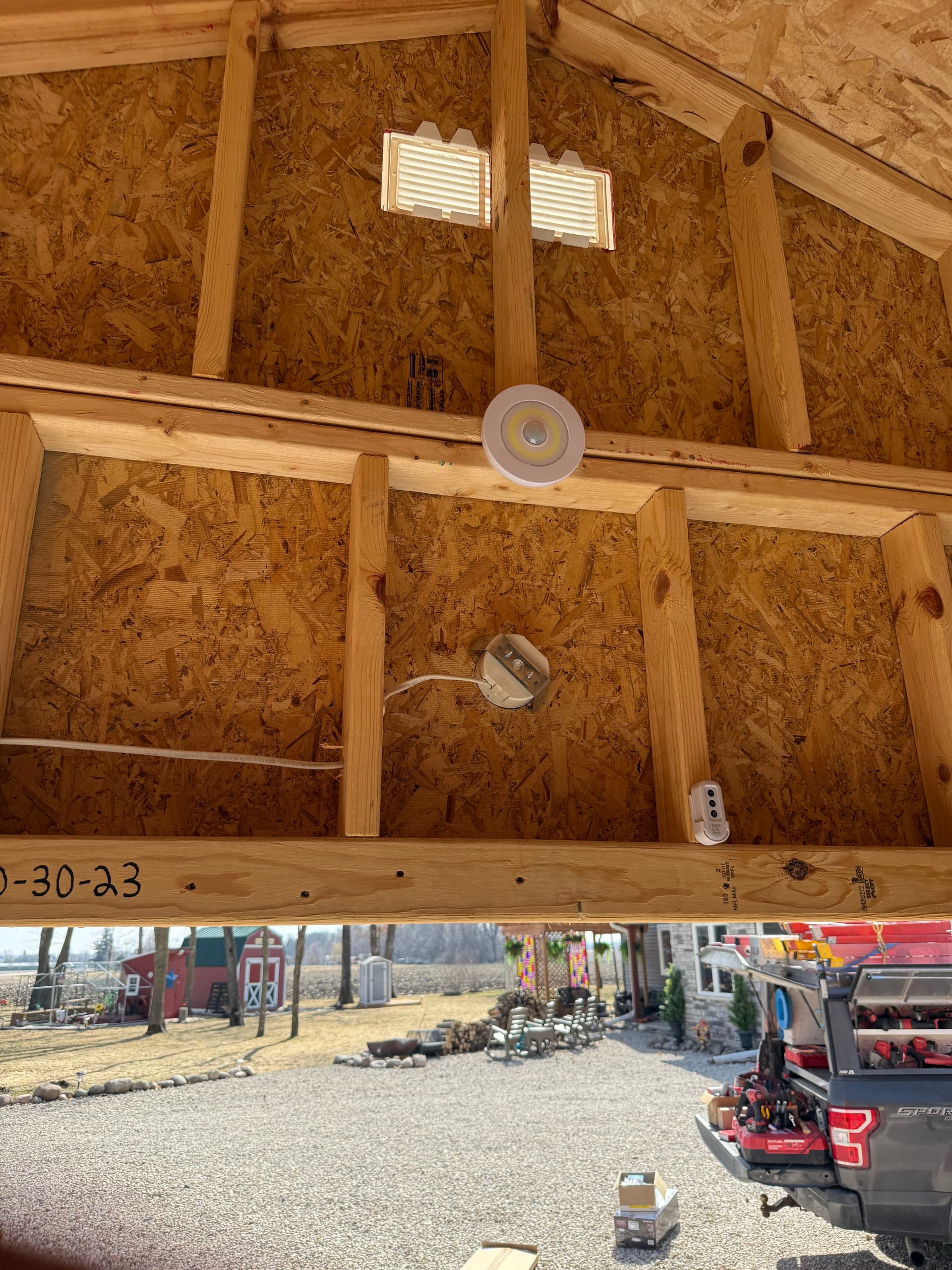 Gallery photos for Full Electrical Build-Out for a New Wood Shop Shed: Image #2