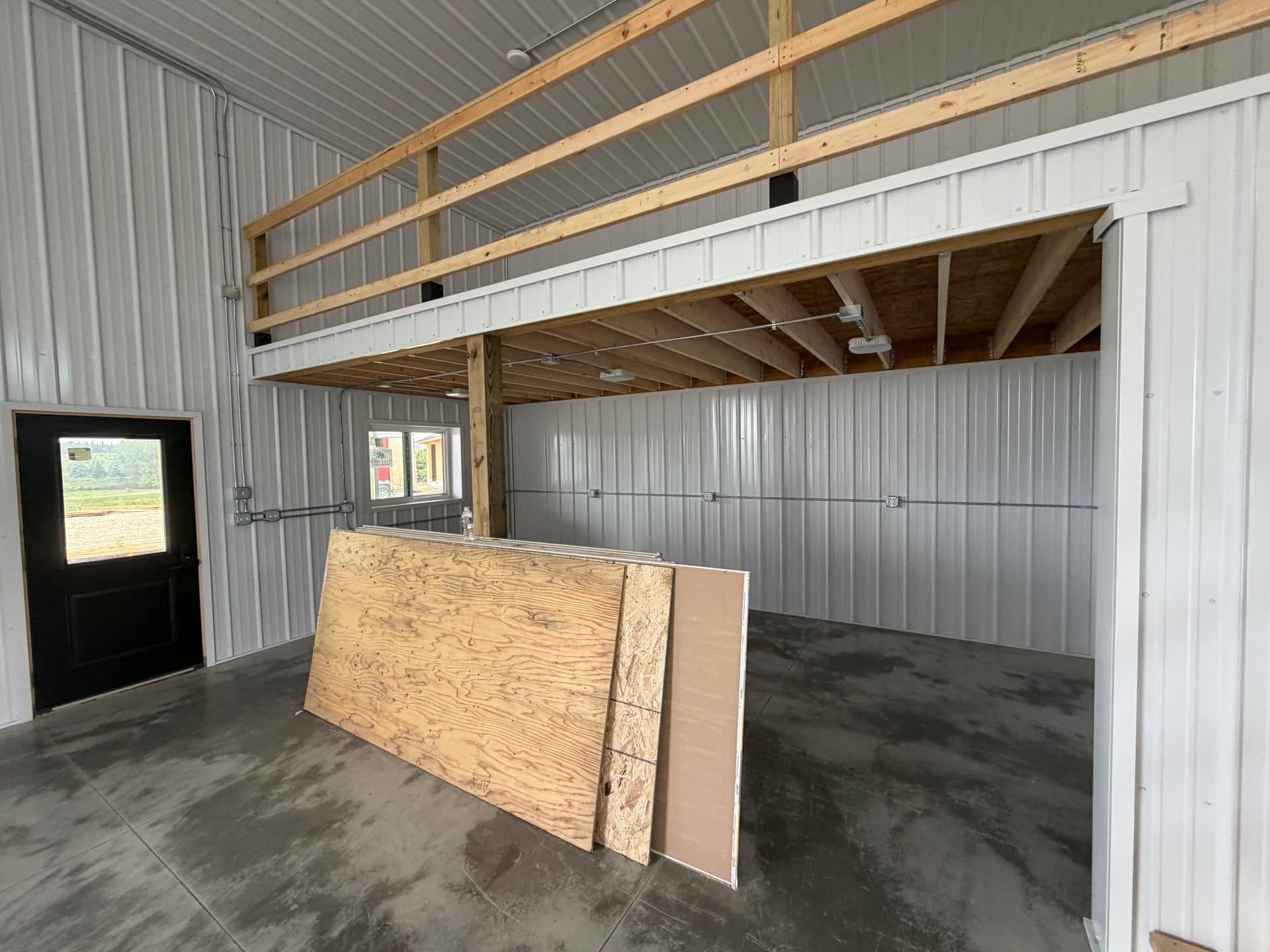 Gallery photos for New Construction Electrical Rough-In Complete on This Pole Barn Build: Image #1