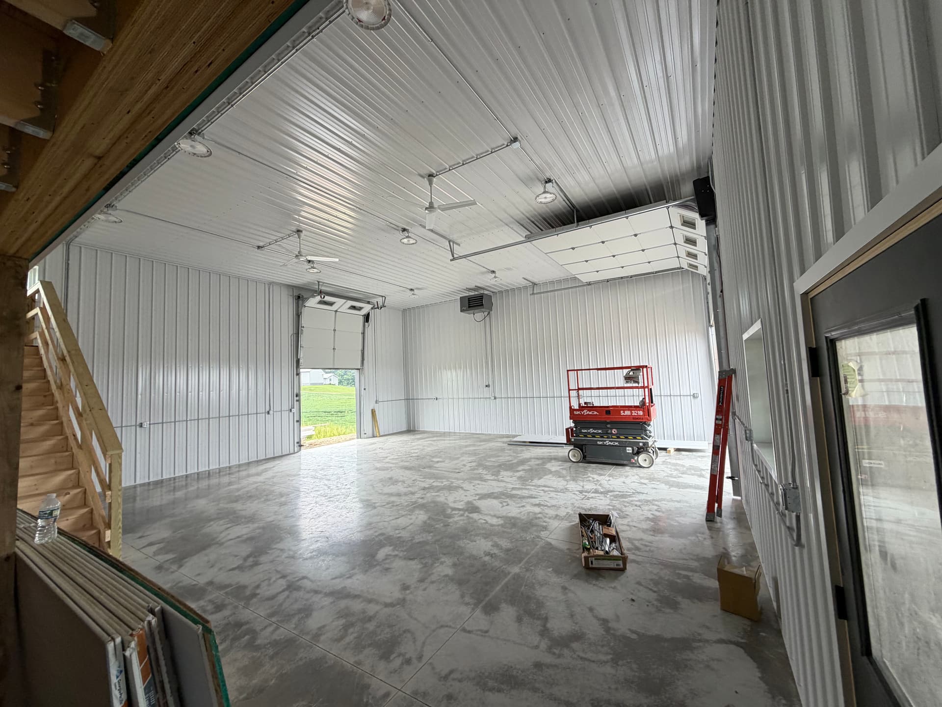 New Construction Electrical Rough-In Complete on This Pole Barn Build image