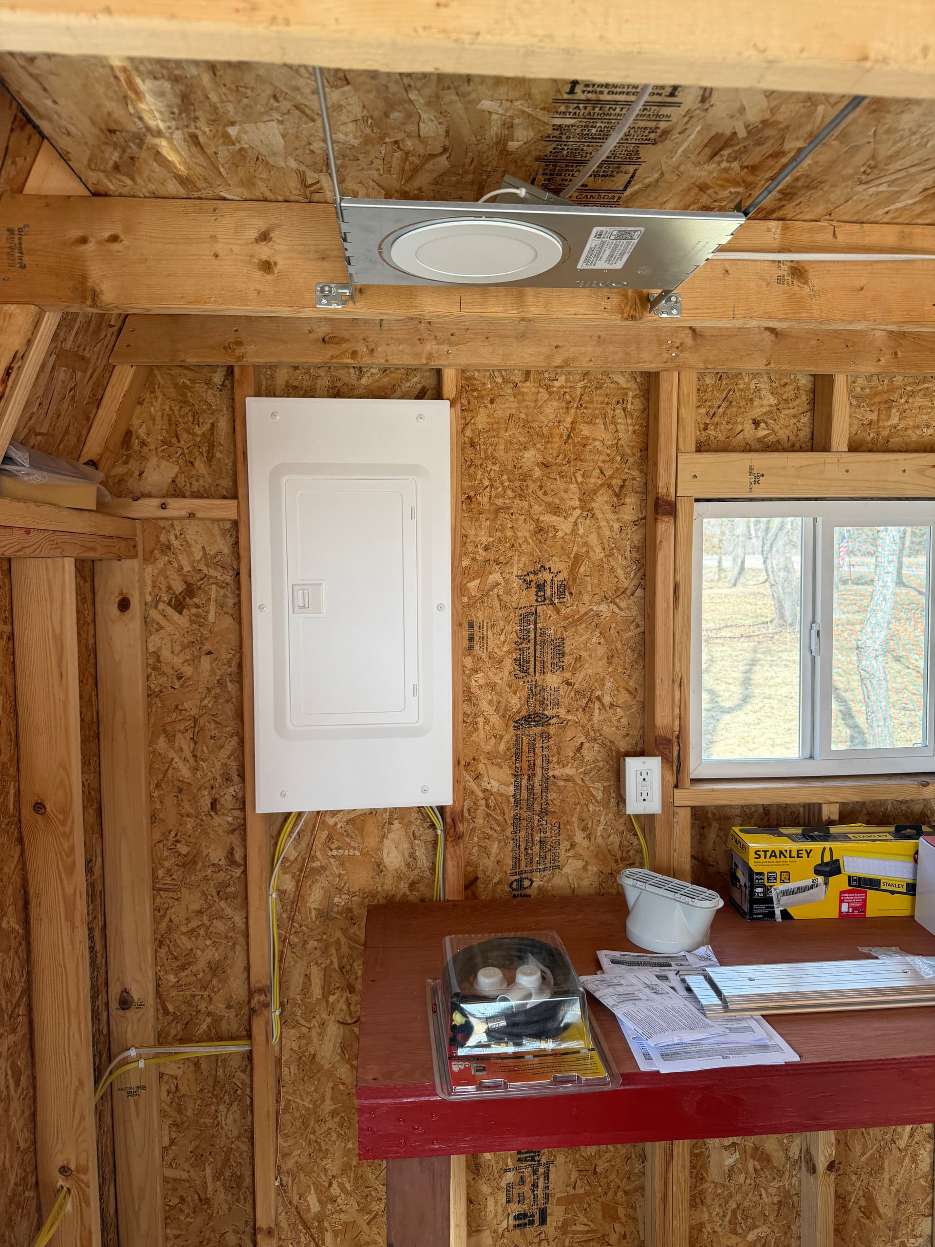 Gallery photos for Full Electrical Build-Out for a New Wood Shop Shed: Image #6